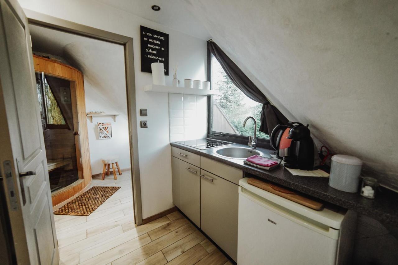 Chalet Scandinave Avec Sauna Ir - In The Woods Gesves Eksteriør bilde