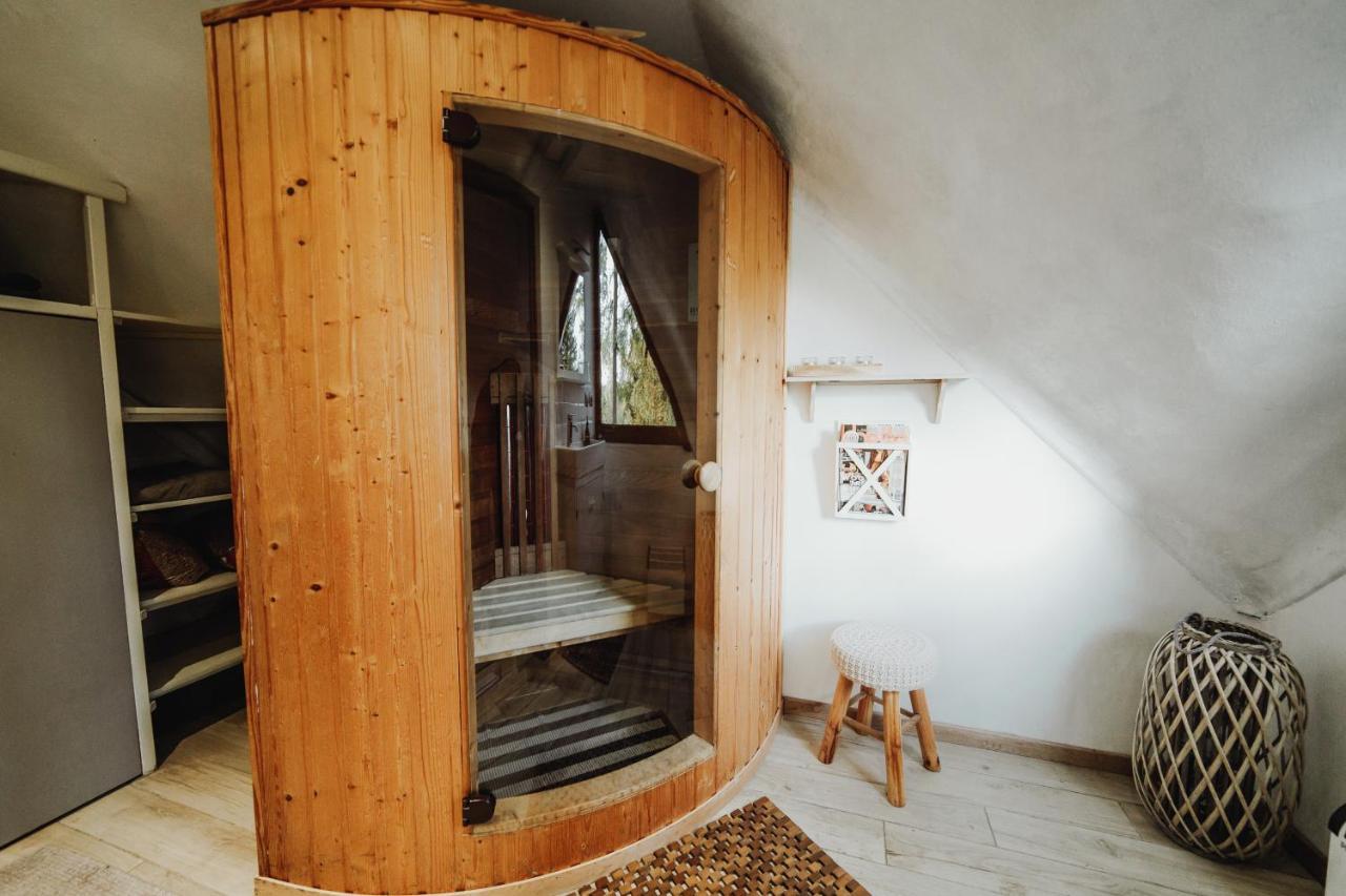 Chalet Scandinave Avec Sauna Ir - In The Woods Gesves Eksteriør bilde
